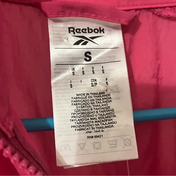 Reebok Pink and Black Women's Jacket - Picture 4 of 6